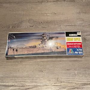 ADMIRAL GRAF SPEE - ITALERI MODEL KIT - GERMAN BATTLESHIP - 1/720 SCALE/KIT 502